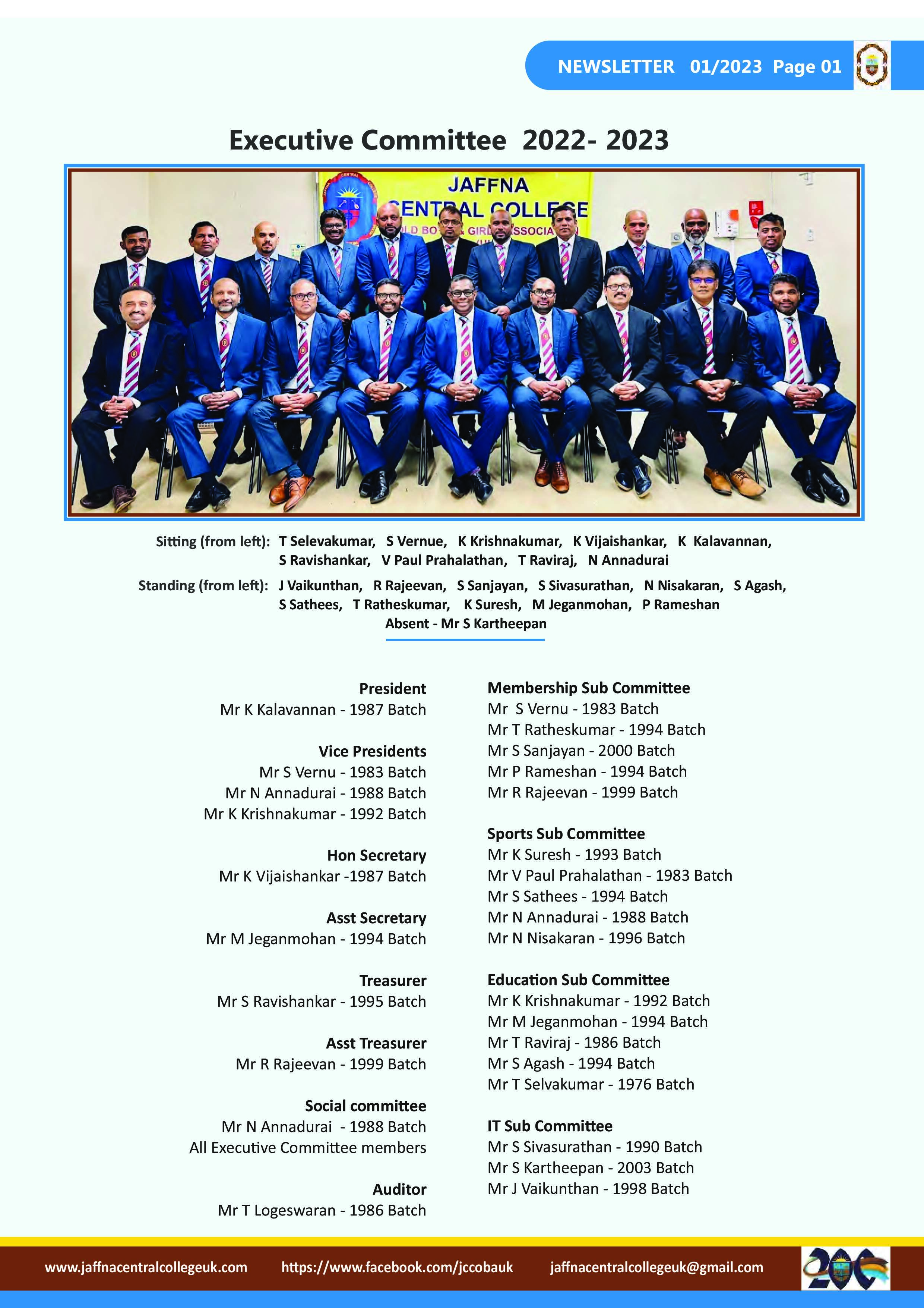 JCC OBA UK Newsletter - 2023 Page 1